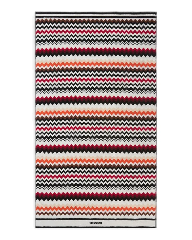 Missoni Home Best Strandtuch mit Zickzack-Print - Weiß Weiß