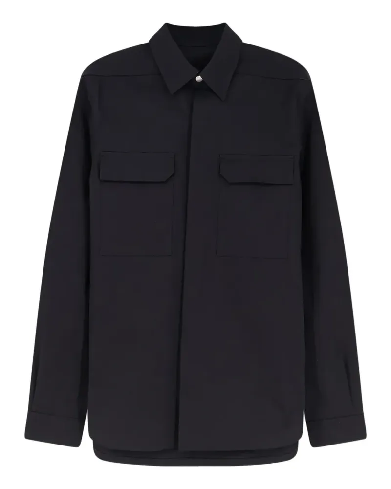 Rick Owens double-pocket long-sleeve shirt - Schwarz Schwarz