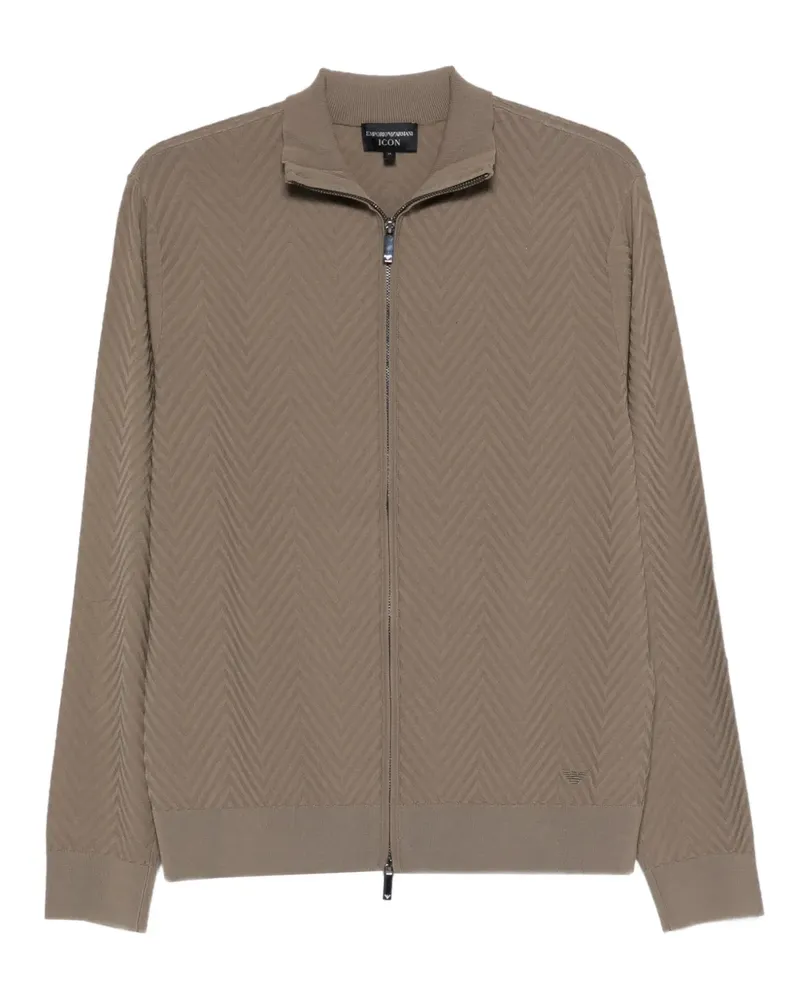 Emporio Armani zip-up sweater - Braun Braun