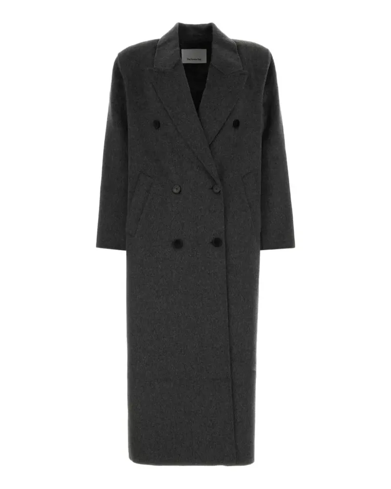 FRANKIE Shop Doppelreihiger Nikola Trenchcoat - Grau Grau