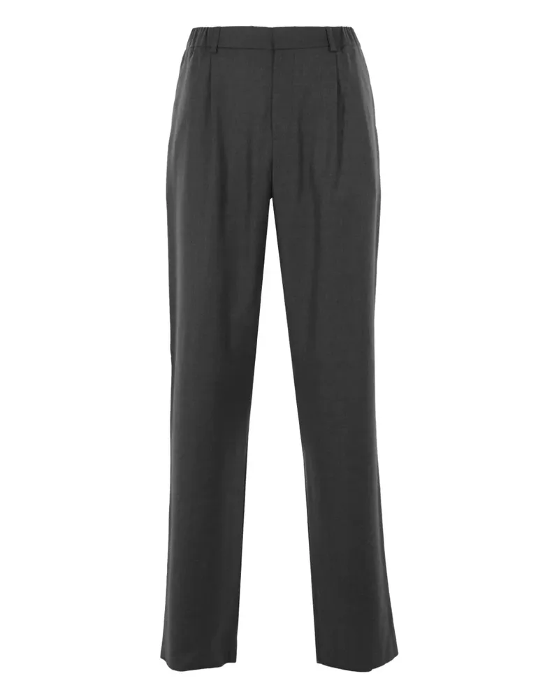 AGNONA elasticated-waistline tailored trousers - Grau Grau