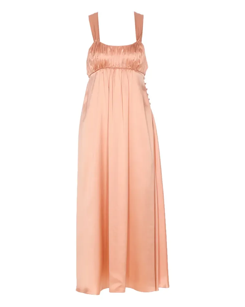 Chloé Gerafftes Midikleid - Rosa Rosa
