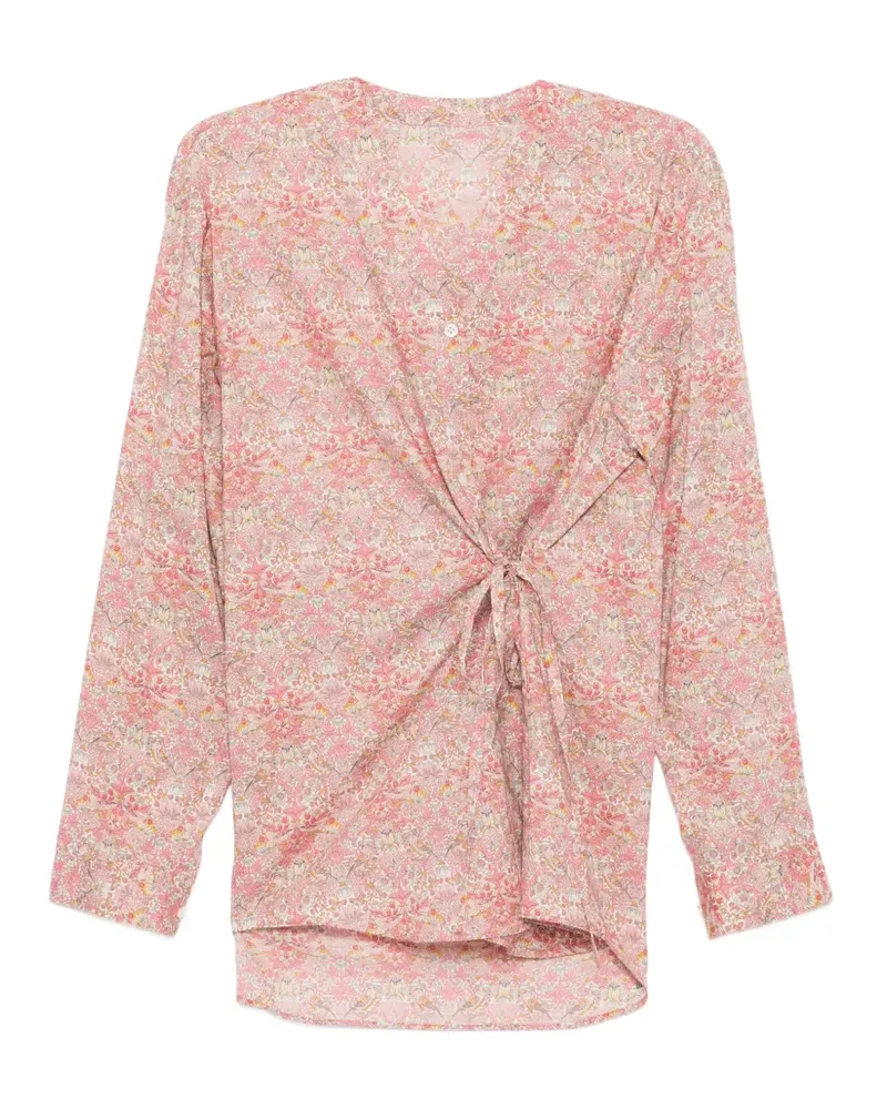 JNBY Bluse mit Blumen-Print - Rosa Rosa