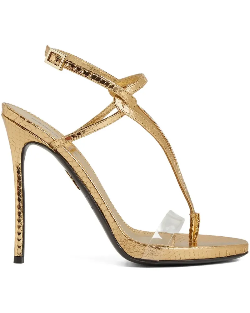 Dsquared2 Sandalen mit geprägtem Absatz - Gold Gold