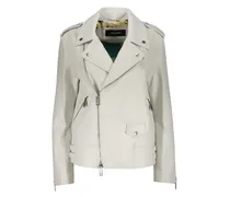 Klassische Lederjacke - Nude