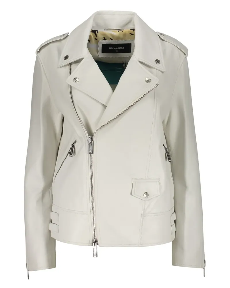 Dsquared2 Klassische Lederjacke - Nude Nude
