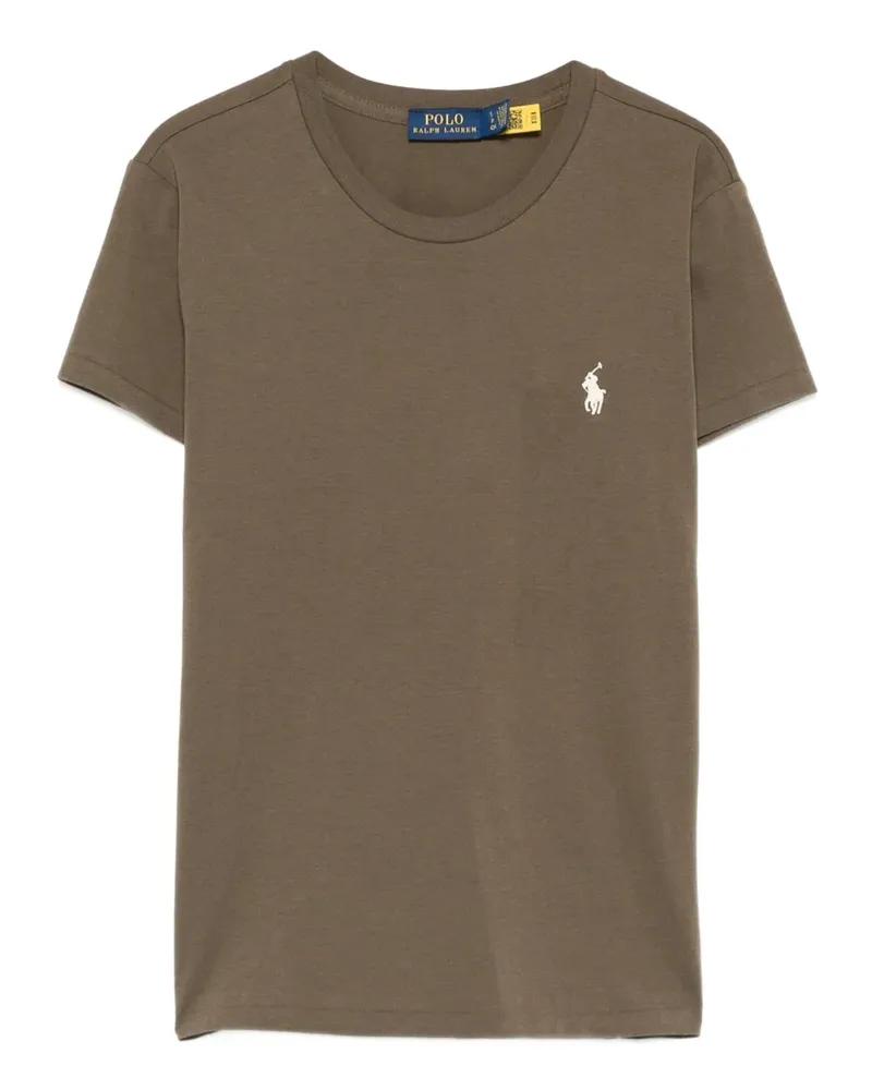 Ralph Lauren T-Shirt mit Polo Pony - Braun Braun