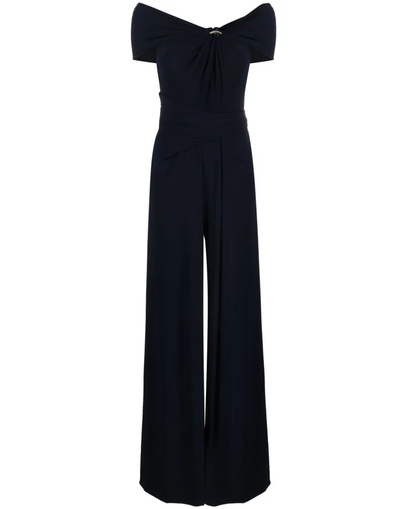 Talbot Runhof Neckholder-Jumpsuit Blau