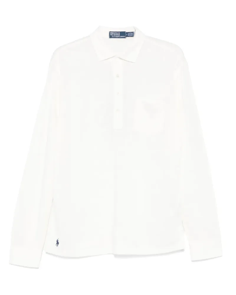 Ralph Lauren Poloshirt aus Leinen - Weiß Weiß