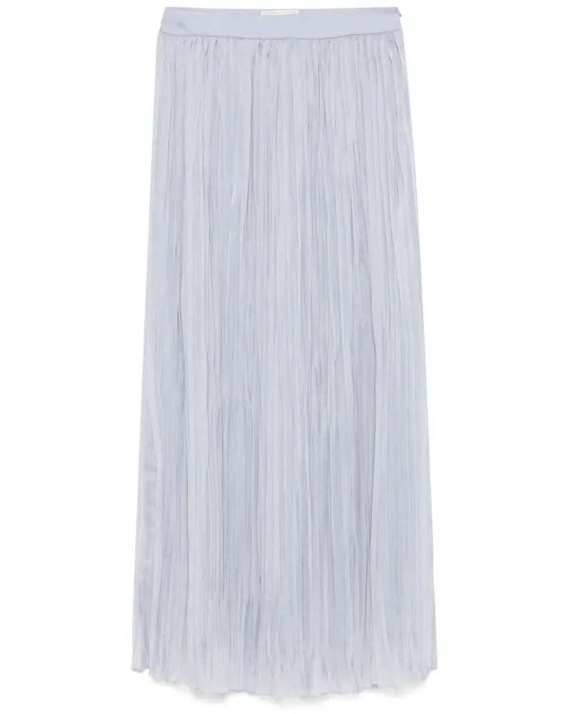 Peserico Plissierter Midirock - Blau Blau