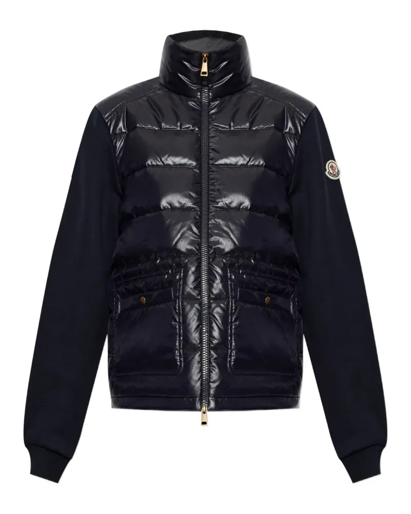 Moncler padded panelled cardigan - Blau Blau