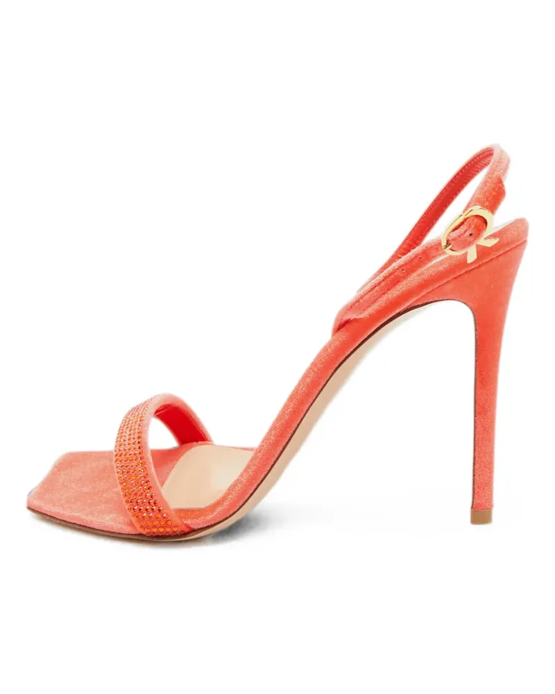Gianvito Rossi Britney crystal-embellished sandals - Rot Rot