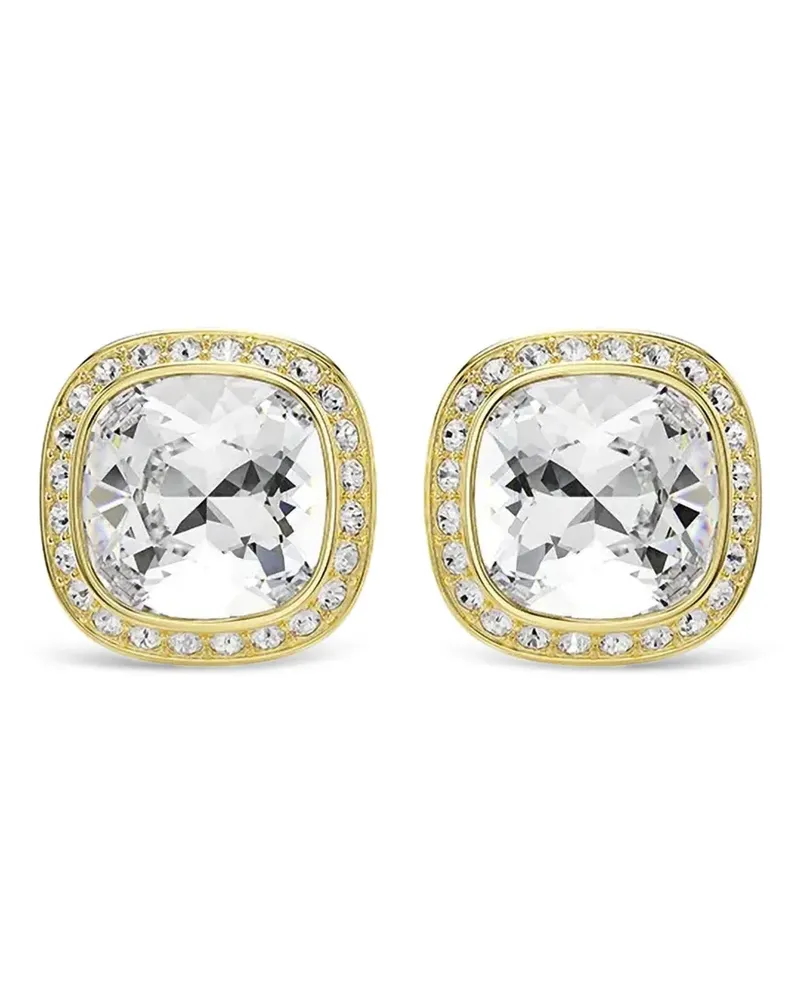 Swarovski Kristallverzierte Ohrringe mit Kissenschliff - Gold Gold