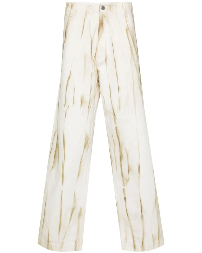 Emporio Armani Jeans mit abstraktem Print Nude