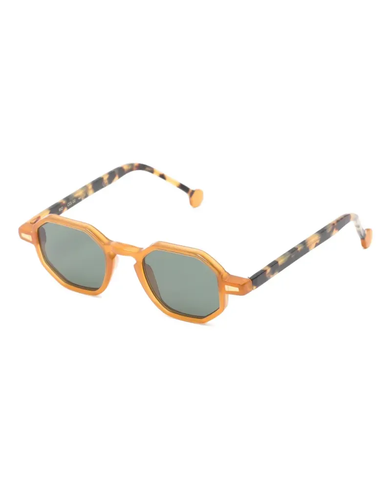 Kyme Rio geometric-frame sunglasses - Orange Orange