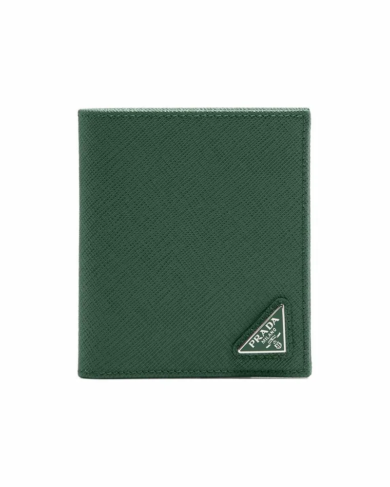 Prada Portemonnaie aus Saffiano-Leder - Grün Grün