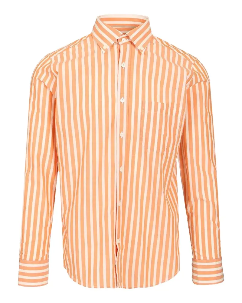 Al Duca D’Aosta 1902 Hemd mit Längsstreifen - Orange Orange