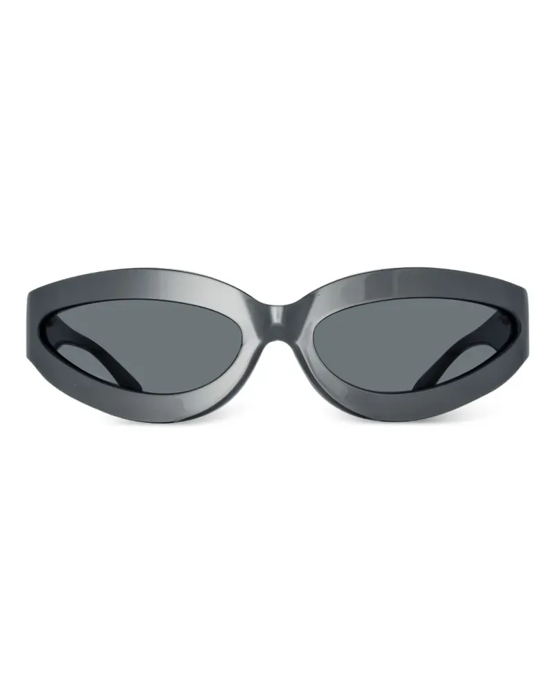 ATTICO x Linda Farrow Agnes Warp Sonnenbrille - Grau Grau
