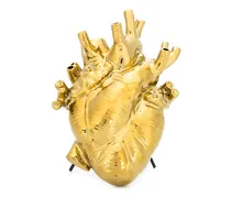 Skulptur im Herz-Design - Gold