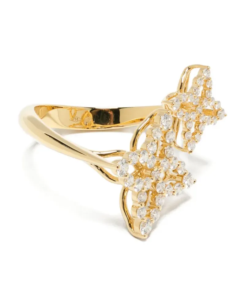 Roberto Coin 18K yellow gold Butterfly diamond ring Gold