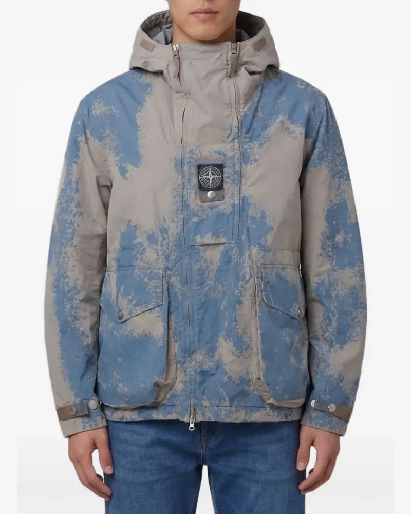 Stone Island Kapuzenjacke mit Logo-Patch - Nude Nude
