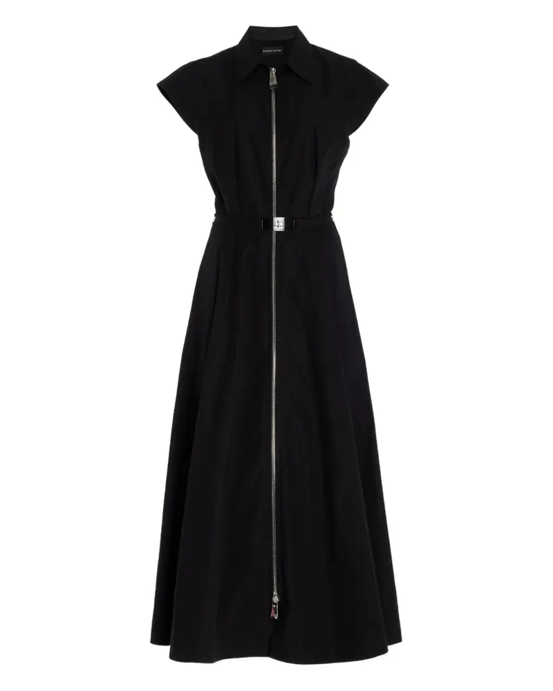 Brandon Maxwell Kleid mit Gürtel - Schwarz Schwarz