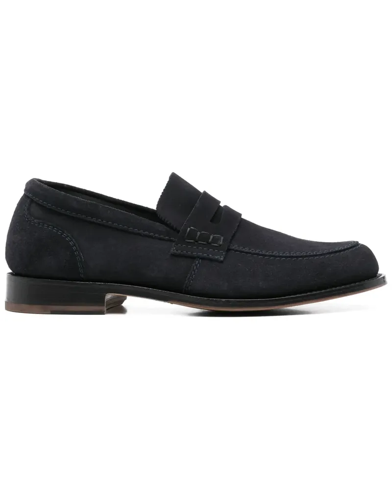 Tricker's Loafer aus Wildleder - Blau Blau