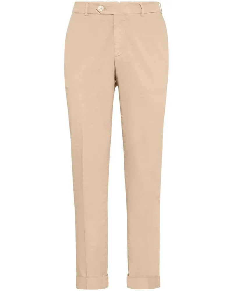 Brunello Cucinelli Halbhohe Chino - Nude Nude