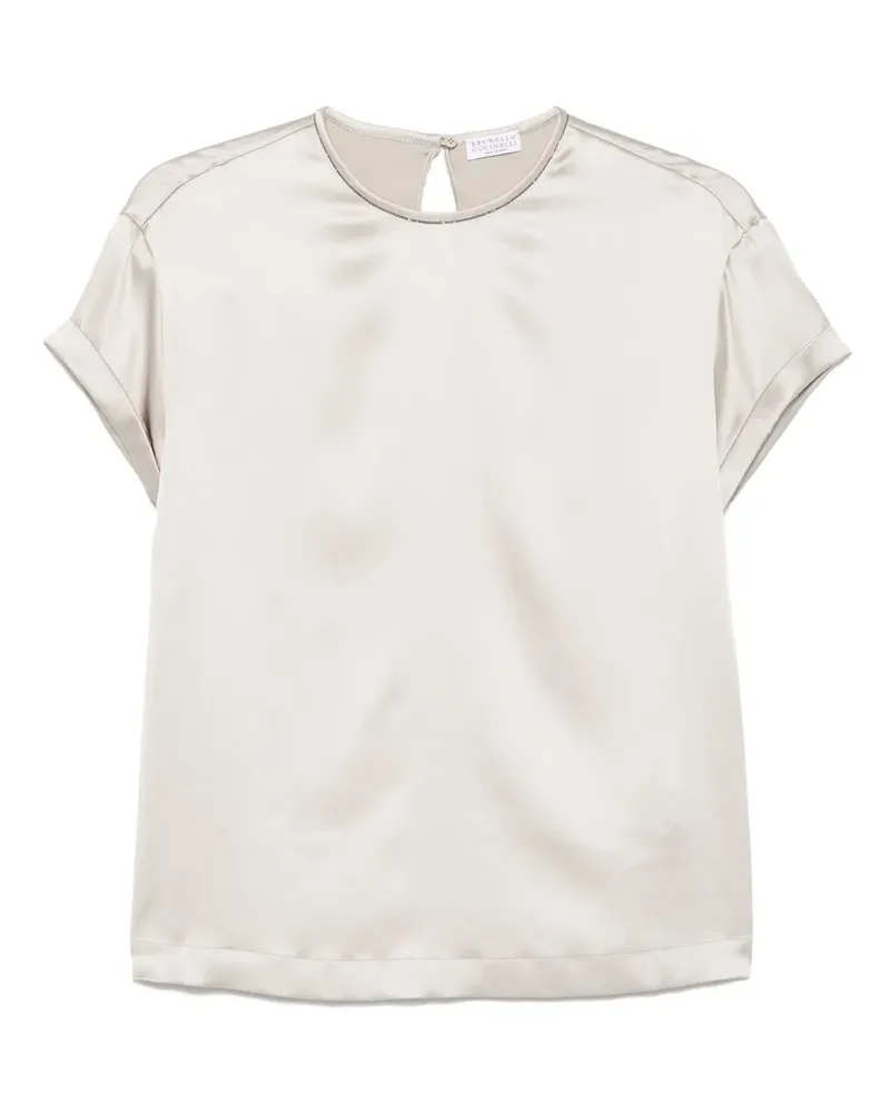 Brunello Cucinelli Kurzärmelige Bluse - Grau Grau
