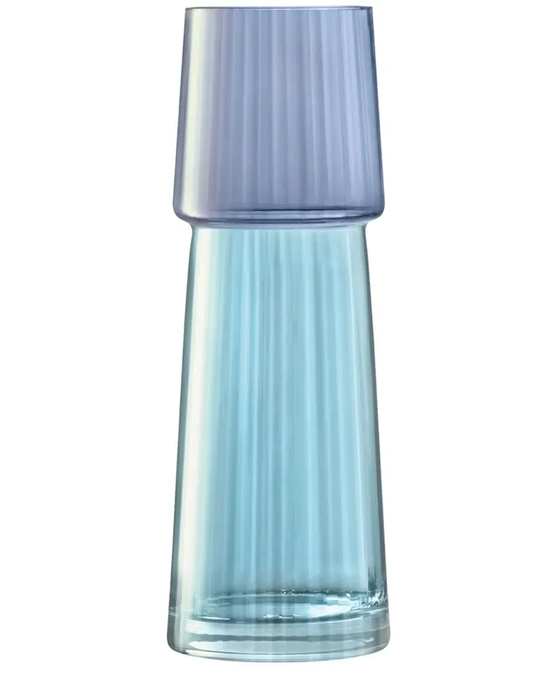 LSA International Gems Vase (32cm x 11,5cm) - Blau Blau