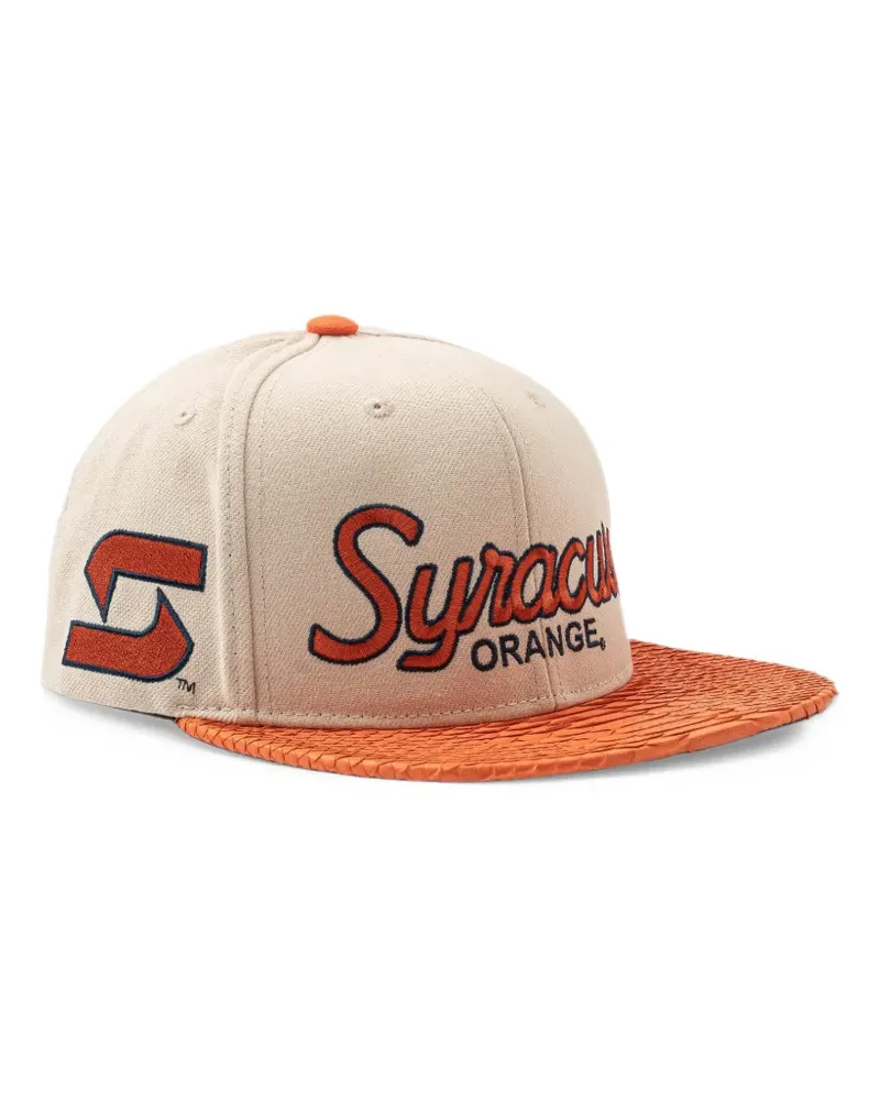 JUST DON x Mitchell & Ness Syracuse Orange python cap - Nude Nude