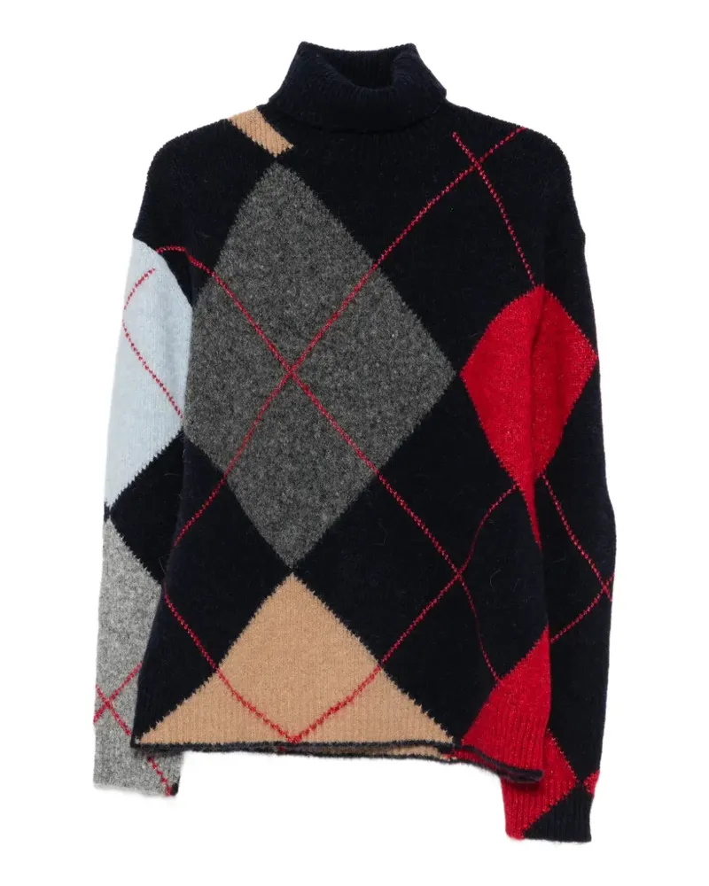 Semicouture argyle-pattern sweater - Blau Blau