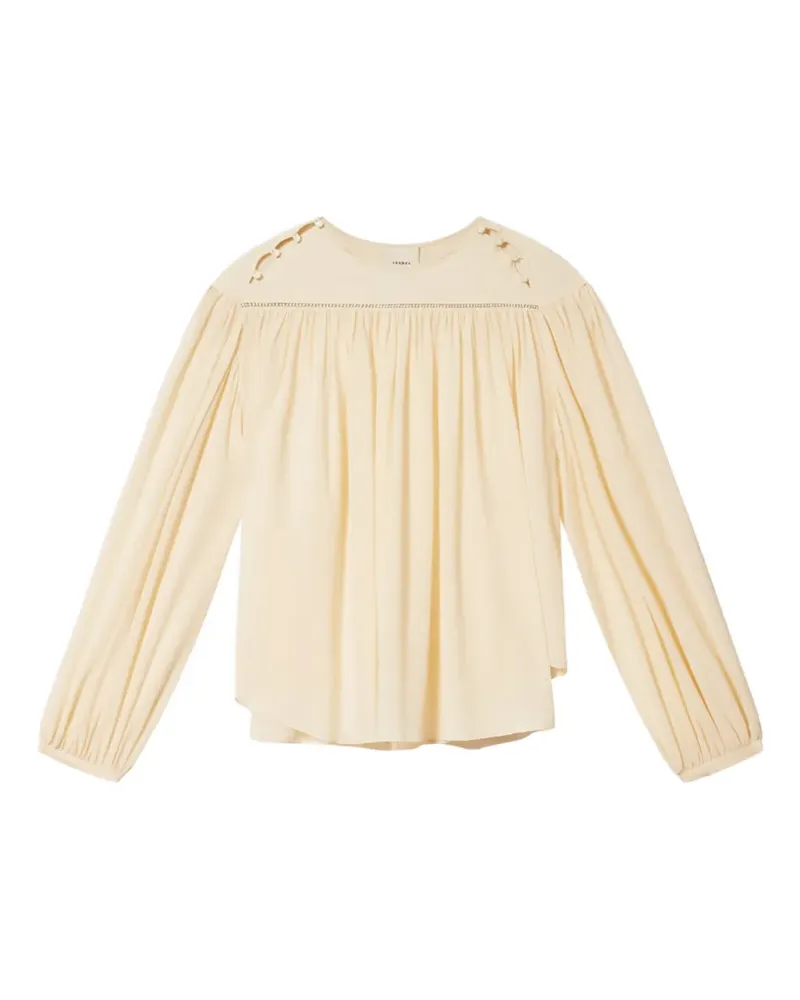 Isabel Marant Nuna silk fluid-fit blouse - Nude Nude
