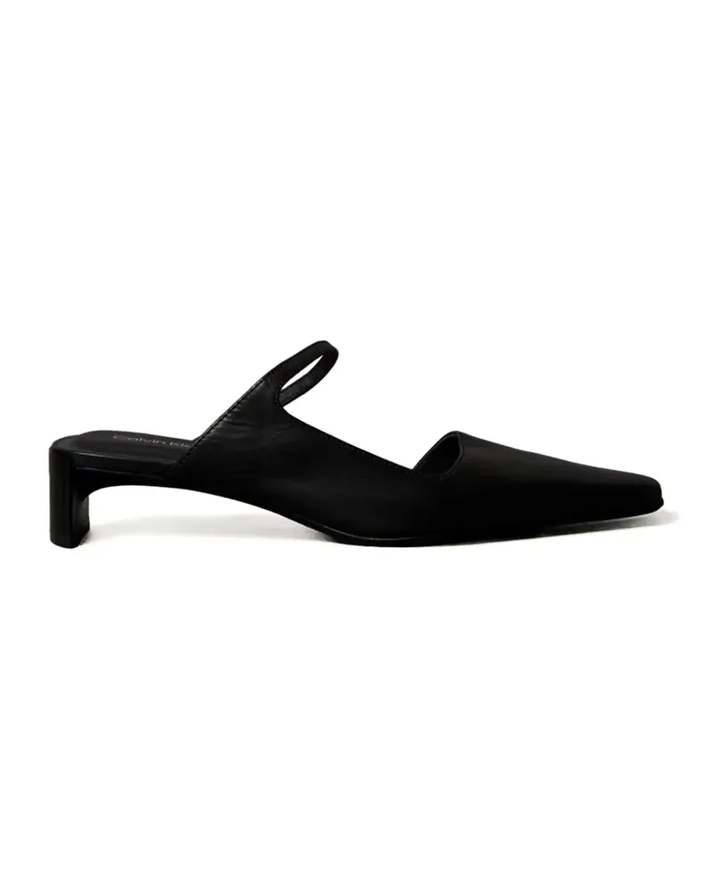 Calvin Klein Mules mit eckiger Kappe - Schwarz Schwarz