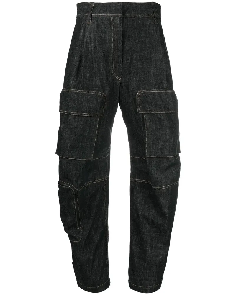 Brunello Cucinelli Jeans mit hohem Bund - Schwarz Schwarz