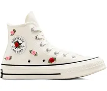 Chuck Taylor All-Star High-Top-Sneakers mit Stickerei - Weiß