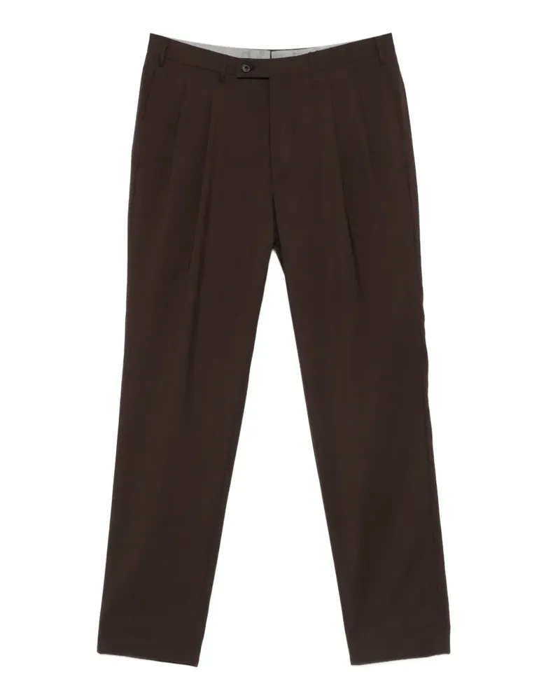 Corneliani pleated trousers - Braun Braun