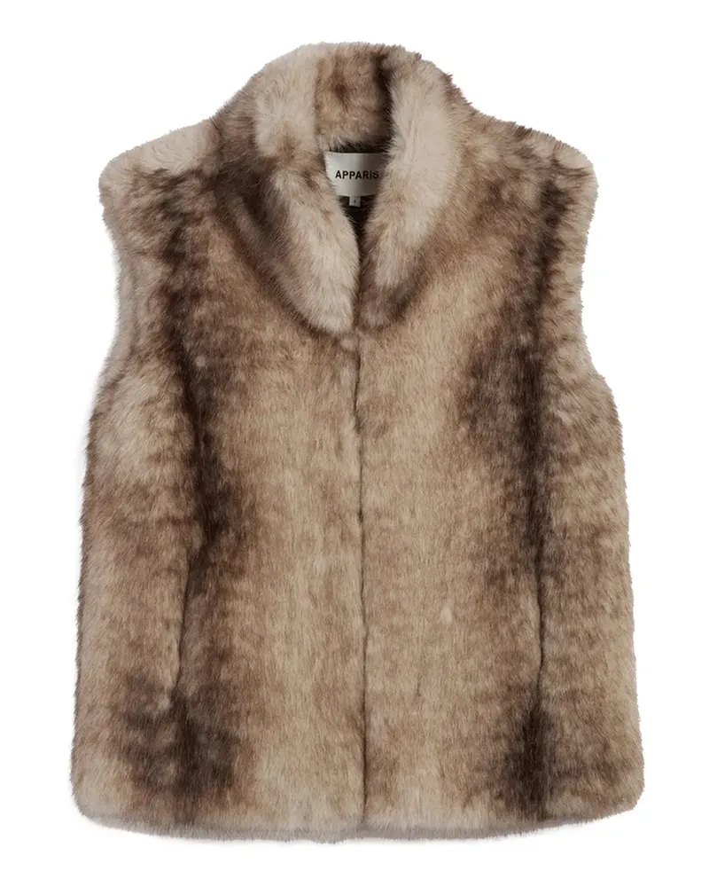 APPARIS Laila Weste aus Faux Fur - Nude Nude