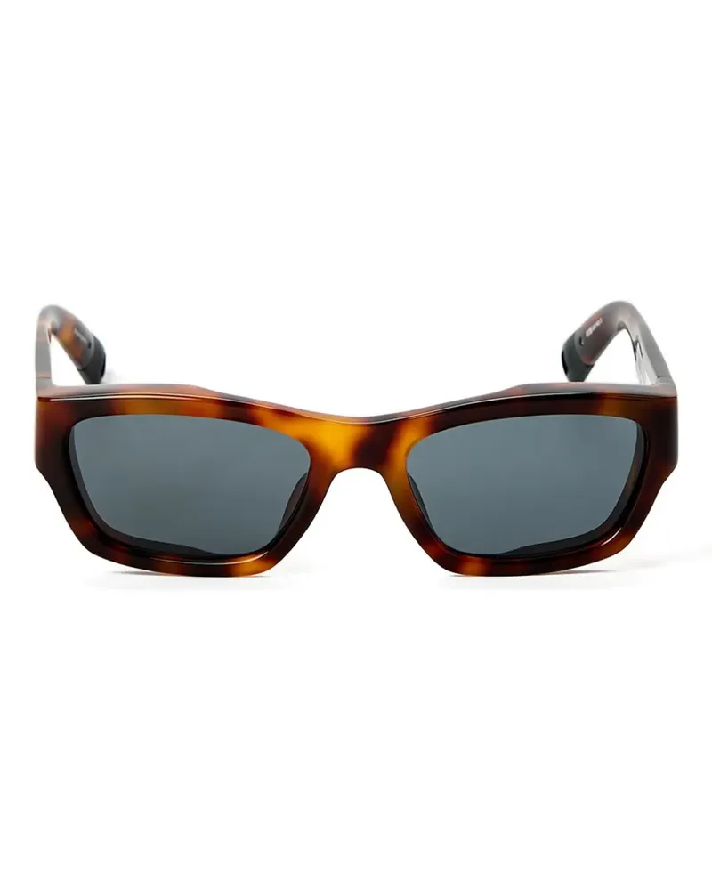 Jacquemus Meridiano Sonnenbrille mit eckigem Gestell - Grau Grau