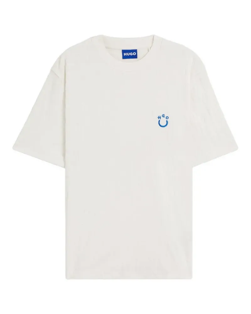 HUGO BOSS Nagutee Frottee-T-Shirt - Nude Nude