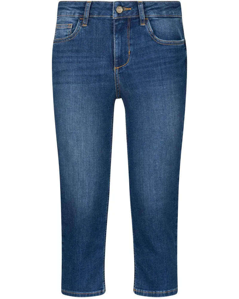 Liu Jo Halbhohe Capri-Jeans - Blau Blau