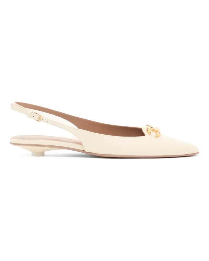 Valentino Garavani Vlogo The Bold Edition Slingback-Ballerinas 20mm - Nude Nude