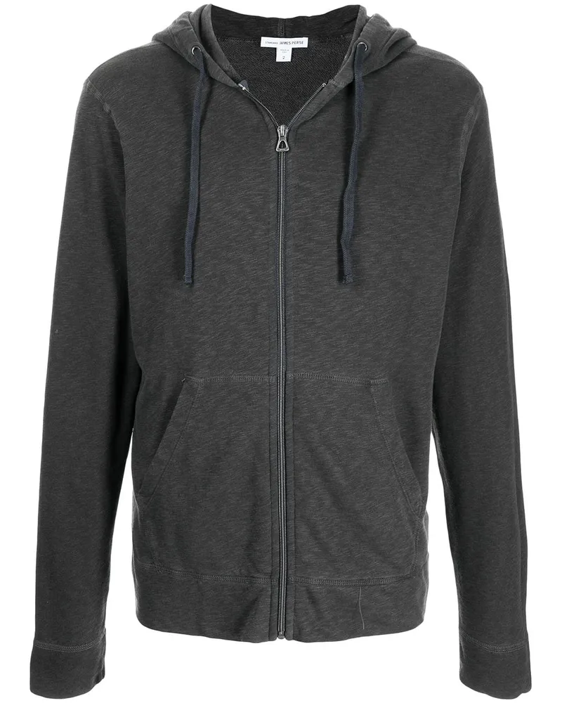 James Perse Kapuzenjacke aus Fleece - Grau Grau
