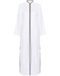 Tory Burch Kaftan aus Leinen Weiß