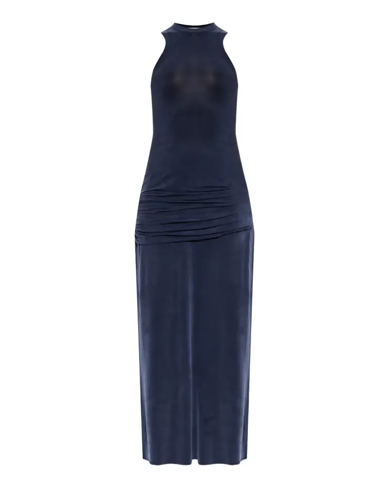 IRO Gerafftes Eclose Trägerkleid - Blau Blau