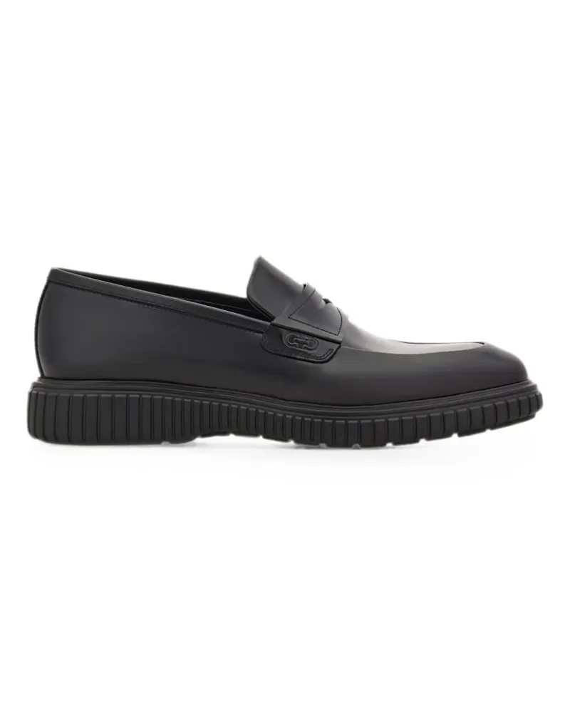 Ferragamo Sportliche Loafer - Schwarz Schwarz