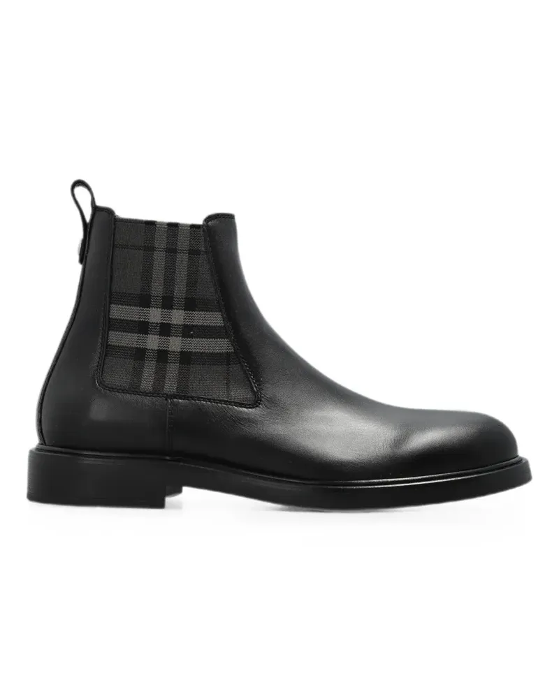 Burberry Pembroke leather boots - Schwarz Schwarz