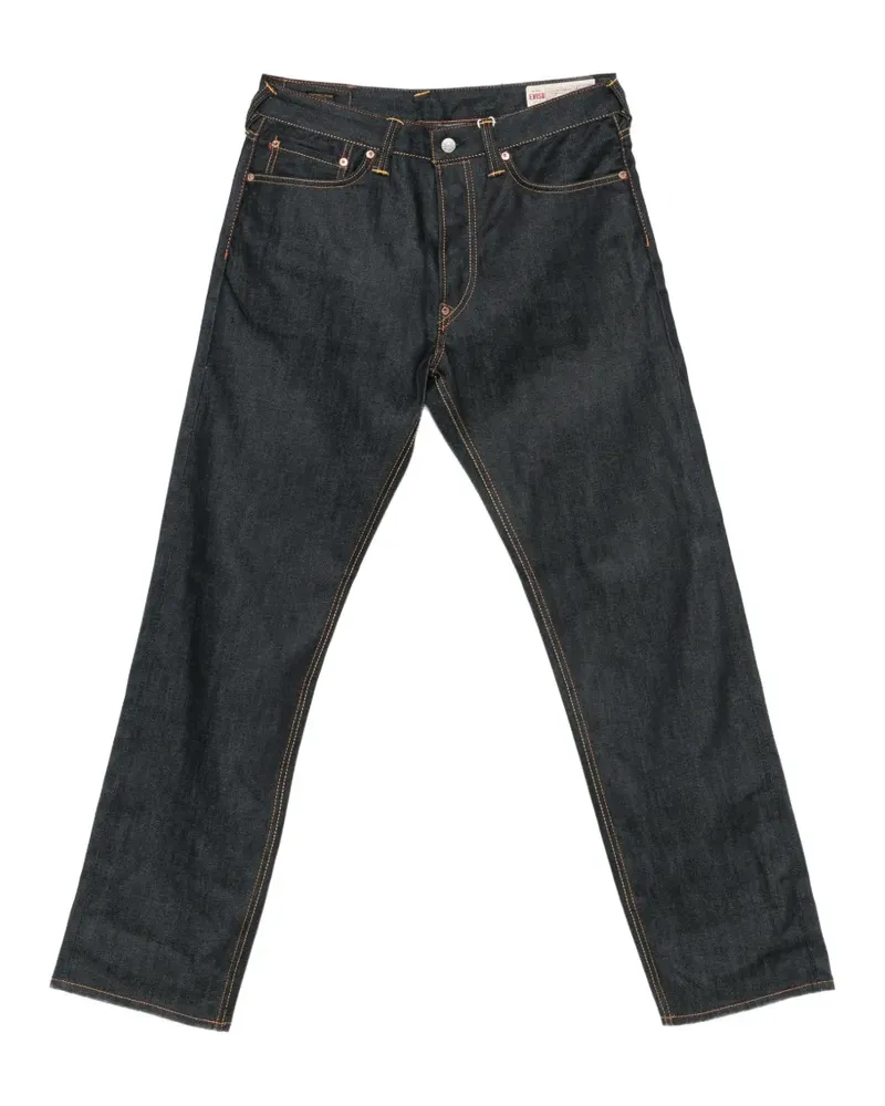 Evisu Jeans mit Daicock-Print - Blau Blau