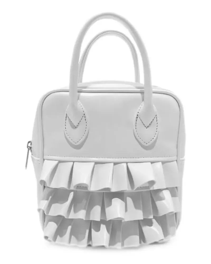 Comme des Garçons Handtasche mit Rüschenbesatz - Weiß Weiß
