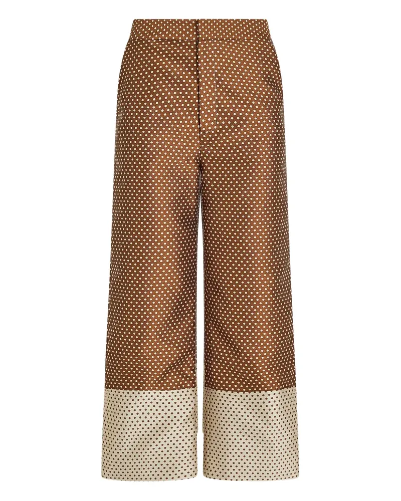Rosie Assoulin Jacquard-Hose mit Polka Dots - Braun Braun